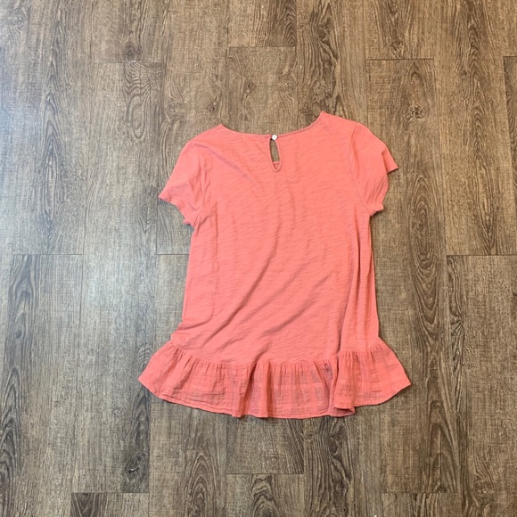 Cupio blush Textured Knit Ruffle Top - Picture 6 of 10